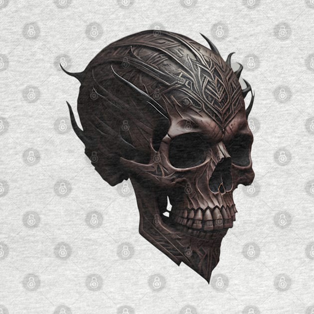 tribal skull #5 by Loyal Breed Clothing Company 